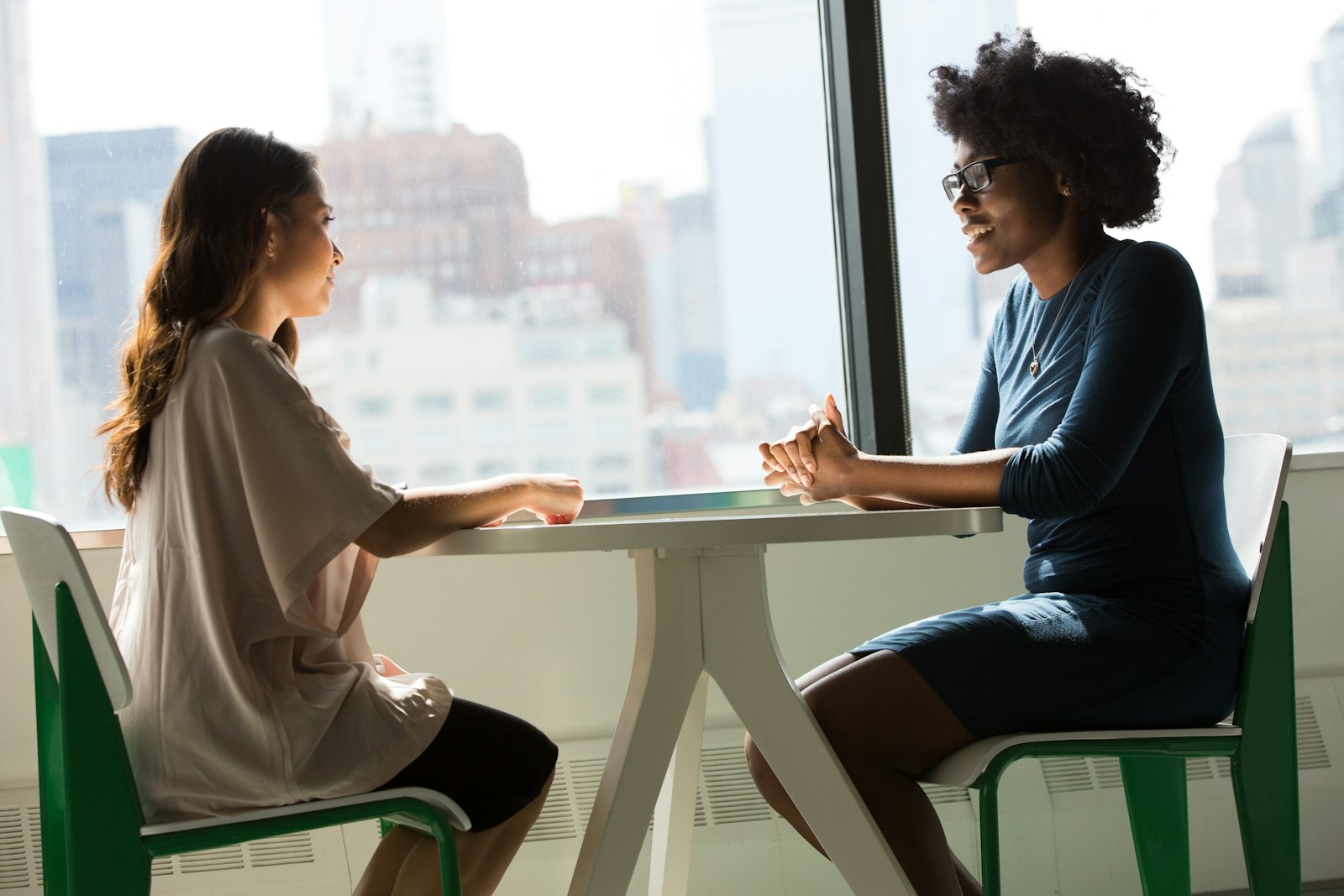 Two professionals in a tax consultation meeting